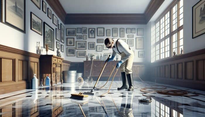 Cleaning Marble Floors in the Borders of Scotland Streak-Free