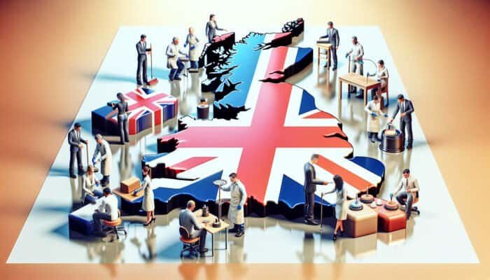 Professionals polishing surfaces across the UK, showcasing high-quality services under a banner of excellence.