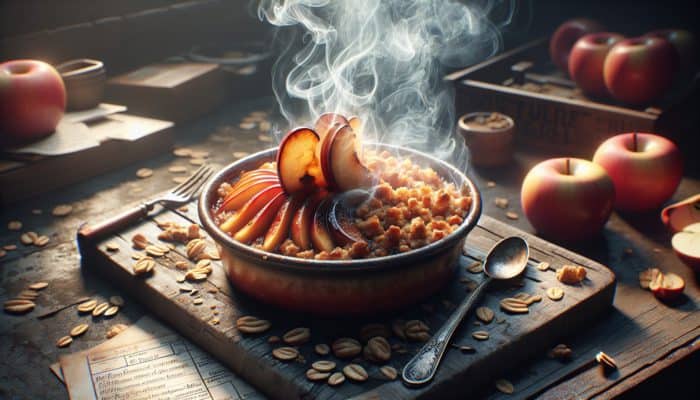 Smoked Apple Crisp: Tasty Autumn Oat Dessert Delight