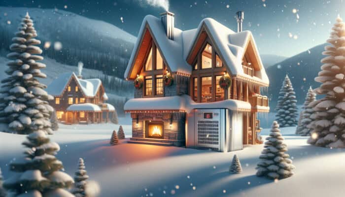 A cosy Whistler home boasting a well-maintained furnace, encircled by snow, ensuring safety and efficiency.