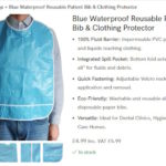 Waterproof Adult Bibs for Dental Care and More