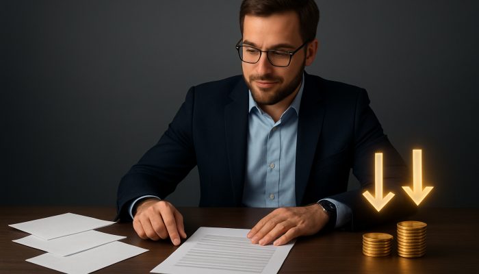 Consolidate Payday Loans into One Affordable Arrangement: Save Money Today | DCL Borrower comparing high-interest loans to low-APR consolidation with savings coins and arrows on desk
